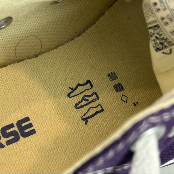 Converse All Star Chuck Taylor Low Top Purple Athletic Shoes Women’s Size 6.5 - Picture 9 of 10